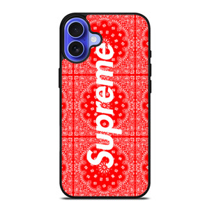 SUPREME RED BANDANA iPhone 16 Case SUPREME RED BANDANA iPhone 16 Case