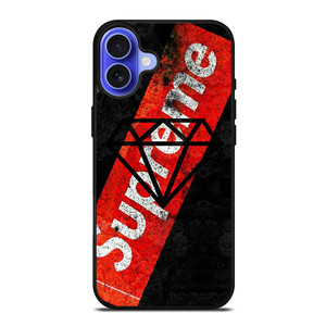 SUPREME X DIAMOND SUPPLY CO BLACK iPhone 16 Case