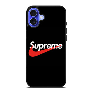 SUPREME X NIKE BLACK LOGO iPhone 16 Case
