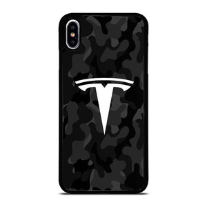 TESLA MOTORS LOGO CAMO iPhone XS Max Case