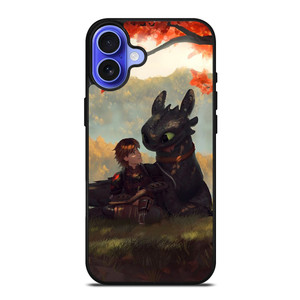TOOTHLESS AND HICCUP ART iPhone 16 Case TOOTHLESS AND HICCUP ART iPhone 16 Case