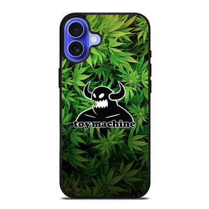 TOY MACHINE SKATEBOARD WEED iPhone 16 Case TOY MACHINE SKATEBOARD WEED iPhone 16 Case
