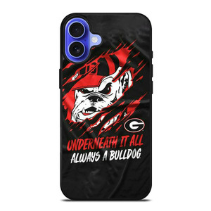 UGA GEORGIA BULLDOGS UNDERNEATH IT ALL iPhone 16 Case UGA GEORGIA BULLDOGS UNDERNEATH IT ALL iPhone 16 Case