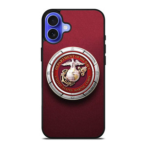 UNITED STATES MARINE CORPS NAVY iPhone 16 Case UNITED STATES MARINE CORPS NAVY iPhone 16 Case