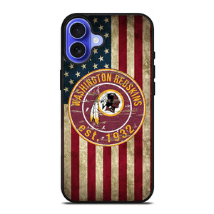 WASHINGTON REDSKINS AMERICAN FLAG iPhone 16 Case WASHINGTON REDSKINS AMERICAN FLAG iPhone 16 Case