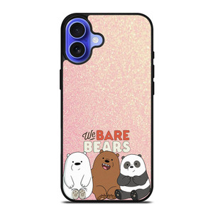 WE BARE BEARS PINK GILTTER iPhone 16 Case