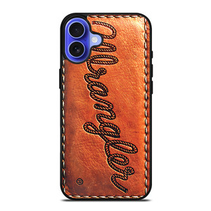 WRANGLER JEANS LOGO LEATHER iPhone 16 Case