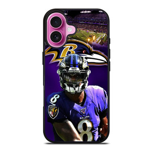 LAMAR JACKSON RAVENS BALTIMORE iPhone 16 Plus Case