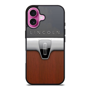 LINCOLN MOTOR WOODEN CHROME LOGO iPhone 16 Plus Case LINCOLN MOTOR WOODEN CHROME LOGO iPhone 16 Plus Case