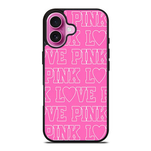 LOVE PINK VICTORIA SECRET iPhone 16 Plus Case LOVE PINK VICTORIA SECRET iPhone 16 Plus Case