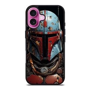 MANDALORIAN HELMET RUSTY iPhone 16 Plus Case