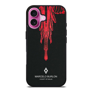 MARCELO BURLON RED iPhone 16 Plus Case