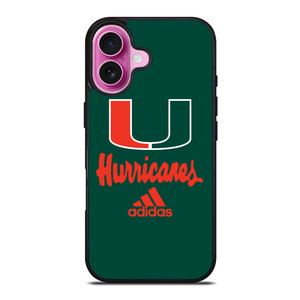 MIAMI HURRICANES GREEN LOGO iPhone 16 Plus Case MIAMI HURRICANES GREEN LOGO iPhone 16 Plus Case