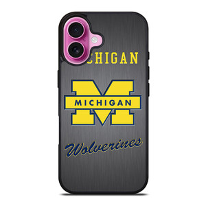 MICHIGAN WOLVERINES LOGO iPhone 16 Plus Case MICHIGAN WOLVERINES LOGO iPhone 16 Plus Case