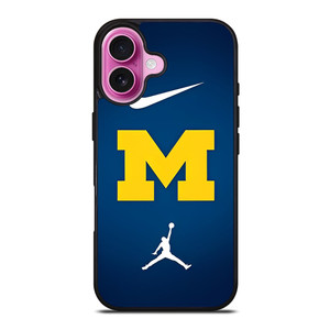 MICHIGAN WOLVERINES NIKE JORDAN iPhone 16 Plus Case MICHIGAN WOLVERINES NIKE JORDAN iPhone 16 Plus Case