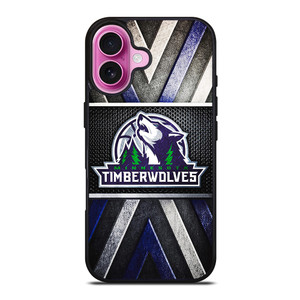 MINNESOTA TIMBERWOLVES METAL SYMBOL iPhone 16 Plus Case