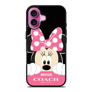 MINNIE MOUSE PINK COACH NEW YORK iPhone 16 Plus Case MINNIE MOUSE PINK COACH NEW YORK iPhone 16 Plus Case