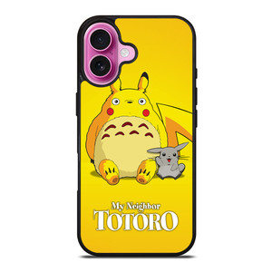 MY NEIGHBOR TOTORO X PIKACHU POKEMON iPhone 16 Plus Case MY NEIGHBOR TOTORO X PIKACHU POKEMON iPhone 16 Plus Case