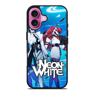 NEON WHITE GAMES iPhone 16 Plus Case NEON WHITE GAMES iPhone 16 Plus Case