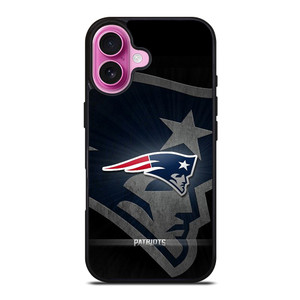 NEW ENGLAND PATRIOTS METAL LOGO iPhone 16 Plus Case NEW ENGLAND PATRIOTS METAL LOGO iPhone 16 Plus Case