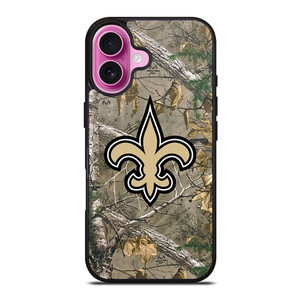 NEW ORLEANS SAINTS CAMO LOGO iPhone 16 Plus Case NEW ORLEANS SAINTS CAMO LOGO iPhone 16 Plus Case