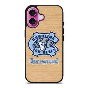 NORTH CAROLINA TAR HEELS WOODEN LOGO iPhone 16 Plus Case NORTH CAROLINA TAR HEELS WOODEN LOGO iPhone 16 Plus Case
