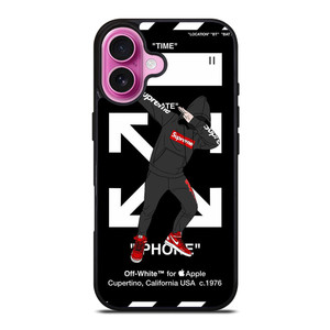 OFF WHITE DAB SUPREME iPhone 16 Plus Case OFF WHITE DAB SUPREME iPhone 16 Plus Case