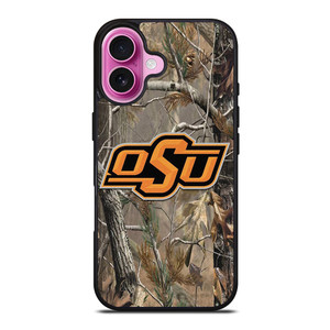 OKLAHOMA STATE UNIVERSITY CAMO LEAF iPhone 16 Plus Case