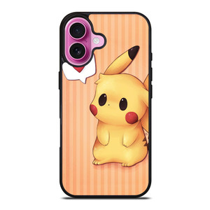 PIKACHU POKEMON LOVE SIGN iPhone 16 Plus Case PIKACHU POKEMON LOVE SIGN iPhone 16 Plus Case