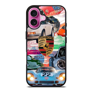 PORSCHE COLLAGE POSTER iPhone 16 Plus Case PORSCHE COLLAGE POSTER iPhone 16 Plus Case