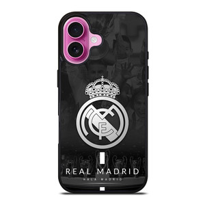 REAL MADRID SOCCER LOGO iPhone 16 Plus Case REAL MADRID SOCCER LOGO iPhone 16 Plus Case