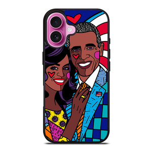 ROMERO BRITTO BARACK OBAMA iPhone 16 Plus Case