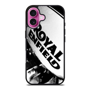 ROYAL ENFIELD LOGO BLACK WHITE iPhone 16 Plus Case
