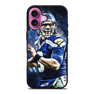 RUSSELL WILSON SEATTLE SEAHAWKS FOOTBALL iPhone 16 Plus Case