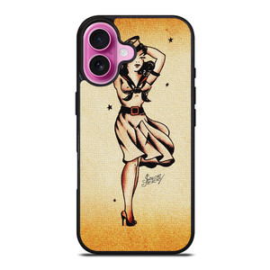 SAILOR JERRY TATTOO GIRL iPhone 16 Plus Case