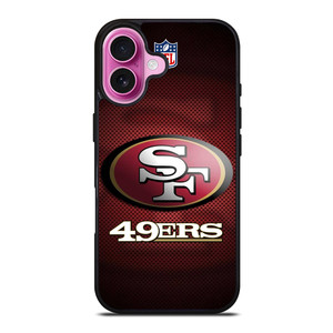 SAN FRANCISCO 49ERS LOGO FOOTBALL iPhone 16 Plus Case