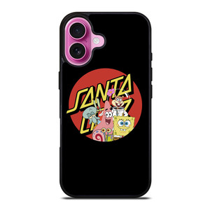 SANTA CRUZ SKATEBOARD X SPONGEBOB iPhone 16 Plus Case SANTA CRUZ SKATEBOARD X SPONGEBOB iPhone 16 Plus Case