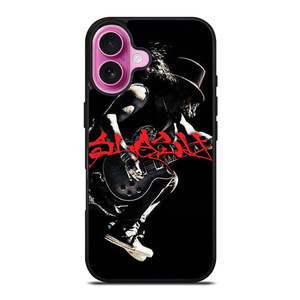 SLASH HUDSON GUNS N ROSES LOGO iPhone 16 Plus Case SLASH HUDSON GUNS N ROSES LOGO iPhone 16 Plus Case