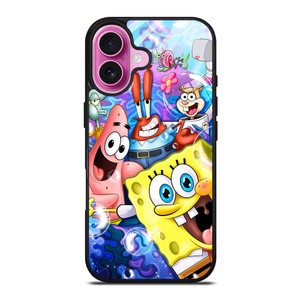 SPONGEBOB AND FRIEND BUBLE iPhone 16 Plus Case