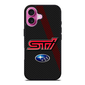 SUBARU STI CARBON LOGO iPhone 16 Plus Case SUBARU STI CARBON LOGO iPhone 16 Plus Case