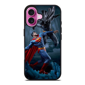 SUPERMAN VS BATMAN SUPERHERO DC iPhone 16 Plus Case
