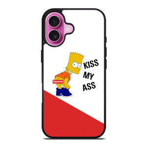 SUPREME BART SIMPSON KISS MY ASS iPhone 16 Plus Case