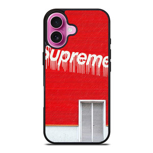 SUPREME MELTED RED HOUSE iPhone 16 Plus Case
