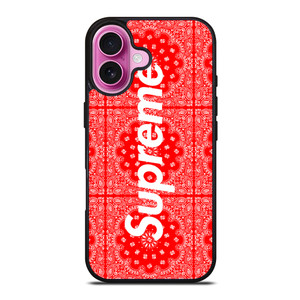 SUPREME RED BANDANA iPhone 16 Plus Case SUPREME RED BANDANA iPhone 16 Plus Case