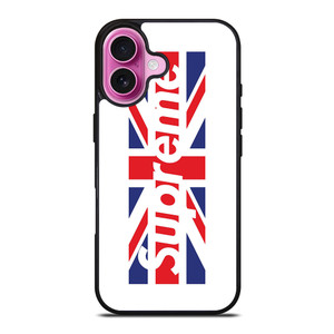 SUPREME UNITED KINGDOM FLAG iPhone 16 Plus Case