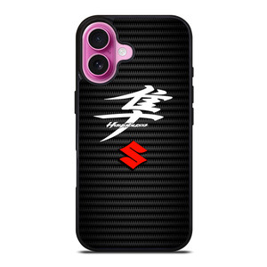 SUZUKI HAYABUSA CARBON LOGO iPhone 16 Plus Case SUZUKI HAYABUSA CARBON LOGO iPhone 16 Plus Case