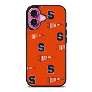SYRACUSE ORANGE LOGO PATTERN iPhone 16 Plus Case