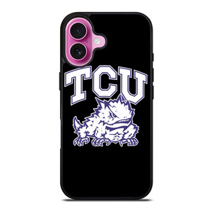 TCU HORNED FROGS FOOTBALL LOGO iPhone 16 Plus Case