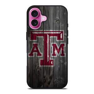 TEXAS AGGIES WOODEN LOGO iPhone 16 Plus Case