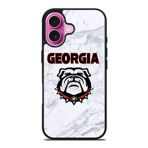 UGA GEORGIA BULLDOGS MARBLE LOGO iPhone 16 Plus Case UGA GEORGIA BULLDOGS MARBLE LOGO iPhone 16 Plus Case